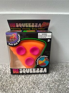 Needoh Squeeza Orange Pizza Squishy Toy